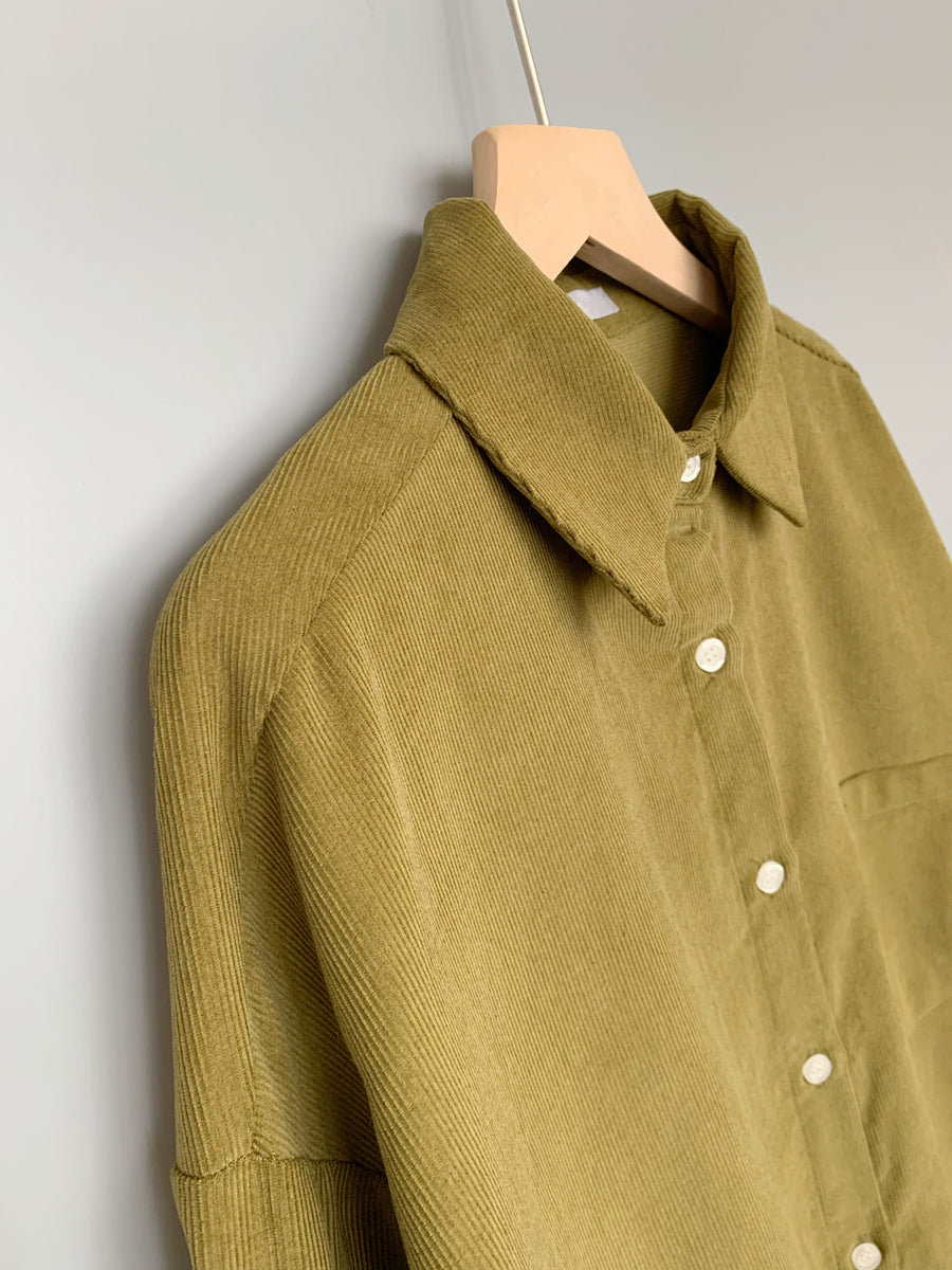 美品Quilted Corduroy Shirt Supreme Corduroy Quilted Shirt (FW17) - $138