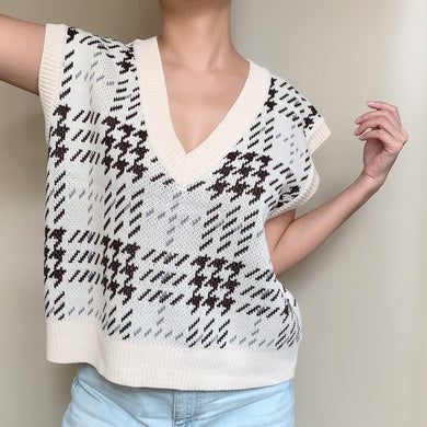 Herringbone Sweater Vest