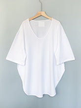 Load image into Gallery viewer, Oversized Scoop Neck Long Tee