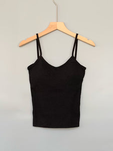 Ribbed Spaghetti Strap Top