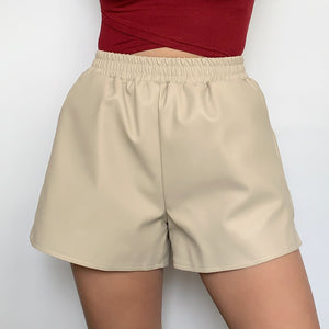 Faux Leather Shorts