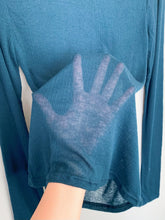 Load image into Gallery viewer, Sheer Ribbed Long Sleeve Top