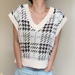 Herringbone Sweater Vest