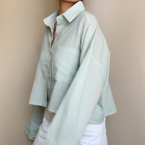 Oversized Cropped Shirt