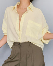 Load image into Gallery viewer, Oversized Cropped Shirt