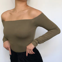 Load image into Gallery viewer, Off-shoulder Long Sleeve Top