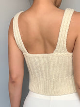 Load image into Gallery viewer, Sweetheart Neck Cable Knit Top