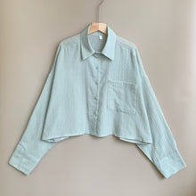 Load image into Gallery viewer, Oversized Cropped Shirt
