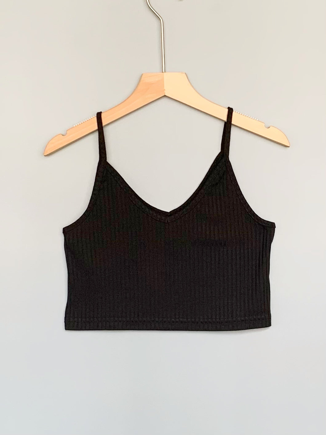 V Neck Cropped Tank Top