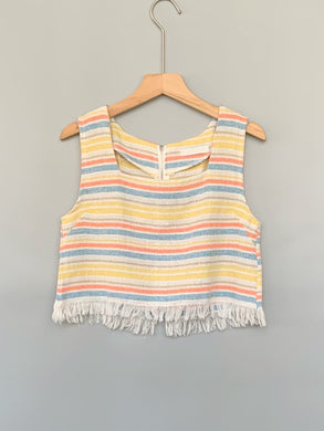 Fringe Cropped Tank Top