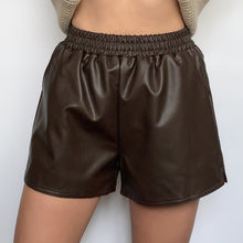 Load image into Gallery viewer, Faux Leather Shorts