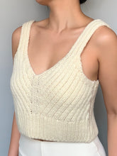 Load image into Gallery viewer, Sweetheart Neck Cable Knit Top