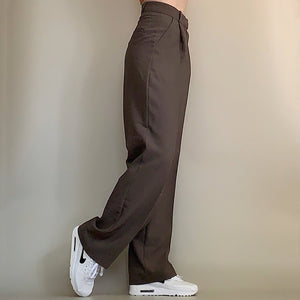 Wide-leg Pants in Brown