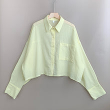 Load image into Gallery viewer, Oversized Cropped Shirt