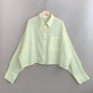 Oversized Cropped Shirt