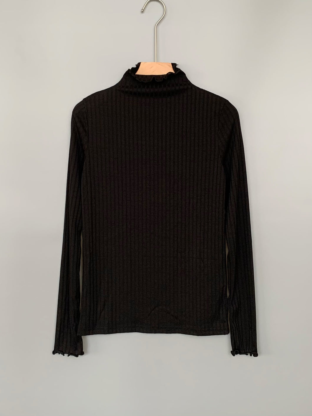 Ribbed Turtleneck Top