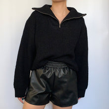 Load image into Gallery viewer, Turtleneck Half Zip-up Sweater