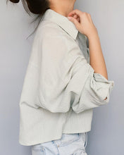 Load image into Gallery viewer, Oversized Cropped Shirt