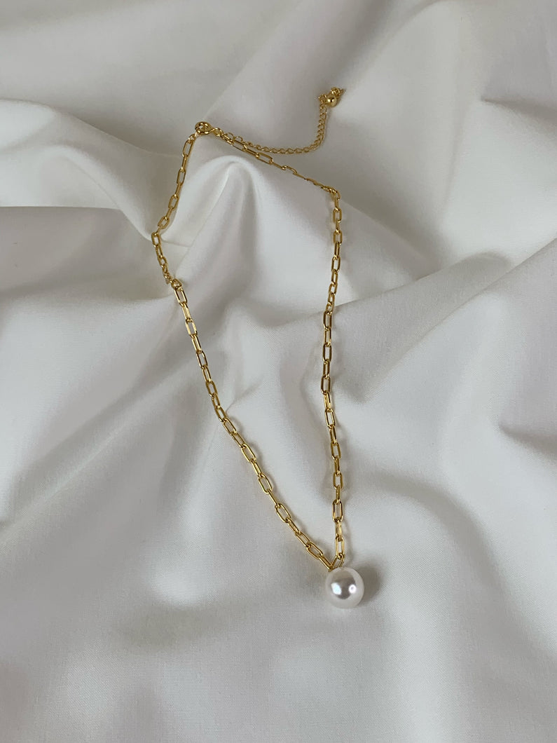 JENNY Pearl Chain Necklace