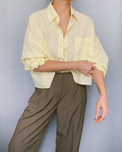 Oversized Cropped Shirt
