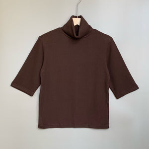 Mid Sleeve Turtleneck Top